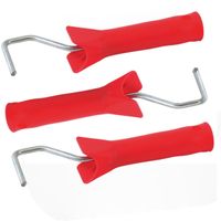 Set van 3x stuks muur/lak verfroller korte beugels / verfbeugels voor 5 cm roller