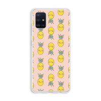 Ananas: Galaxy A51 4G Transparant Hoesje Ananas: Galaxy A51 4G Transparant Hoesje