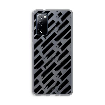 Zwarte vegen: Samsung Galaxy S20 FE / S20 FE 5G Transparant Hoesje