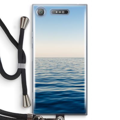 Water horizon: Sony Xperia XZ1 Transparant Hoesje met koord