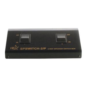 HQ SPSWITCH-2/P audioschakelaar Zwart