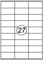 Etiket quantore 70x32mm 2700st | 10 stuks