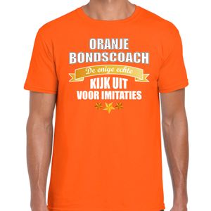 Oranje fan shirt / kleding Holland de enige echte bondscoach EK/ WK voor heren 2XL  -