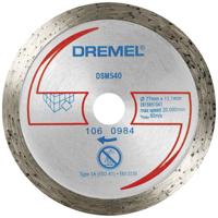 Dremel DSM540 2615S540JB Diamanten doorslijpschijf 77 mm 1 stuk(s) Tegels, Baksteen, Marmer, Porselein, Keramiek