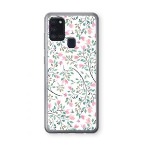 Sierlijke bloemen: Samsung Galaxy A21s Transparant Hoesje
