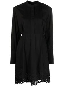 MARANT ÉTOILE robe-chemise Rheana en broderie anglaise - Noir