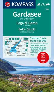 Wandelkaart 697 Gardasee und Umgebung | Kompass