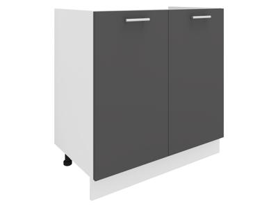 VCM Keukenkast of frontpaneel Esilo (Onderkast wastafel, Wit/antraciet, 2 Türen)