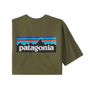 Patagonia P 6 Logo Responsibili Tee Heren T-shirt Wyoming Green XS