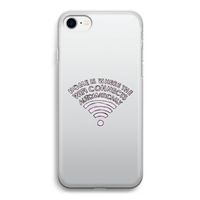 Home Is Where The Wifi Is: iPhone SE 2020 Transparant Hoesje