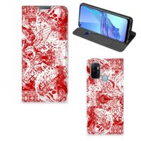 Mobiel BookCase OPPO A53 | A53s Angel Skull Rood