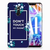 Huawei Mate 20 Lite Silicone-hoesje Flowers Blue DTMP