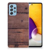Samsung Galaxy A72 | Bumper Hoesje | Old Wood