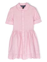 Ralph Lauren Kids robe à fleurs brodées - Rose