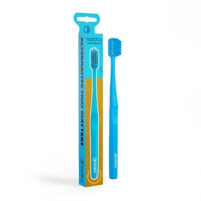 Nordics Tandenborstel premium blauw (1 st)