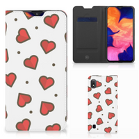 Samsung Galaxy A10 Hoesje met Magneet Hearts