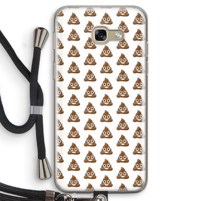 Poop emoji: Samsung Galaxy A5 (2017) Transparant Hoesje met koord