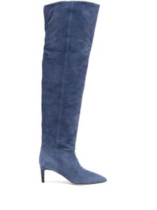 Paris Texas bottes en daim 70 mm - Bleu