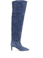 Paris Texas bottes en daim 70 mm - Bleu - thumbnail