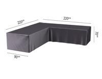 Loungehoes L 220x220x90xH70 cm antraciet AeroCover - Aerocover