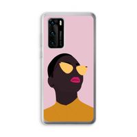 Yellow glasses: Huawei P40 Transparant Hoesje