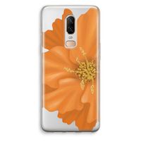 Orange Ellila flower: OnePlus 6 Transparant Hoesje