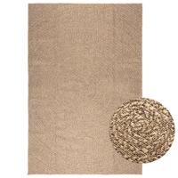 VidaXL Vloerkleed zizur binnen en buiten 160x230 cm jute look
