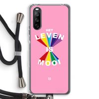 Het Leven Is Mooi: Sony Sony Xperia 10 III Transparant Hoesje met koord