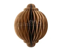 Kerstornament Ui Papier 8cm Bruin