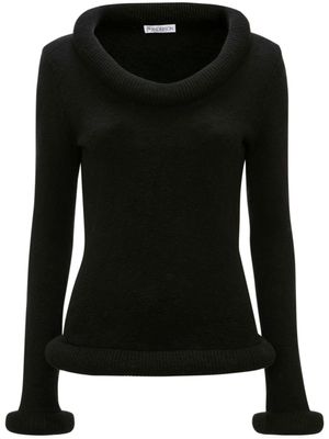 JW Anderson pull en coton à bords contrastants - Noir