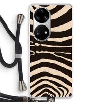 Arizona Zebra: Huawei P50 Pro Transparant Hoesje met koord