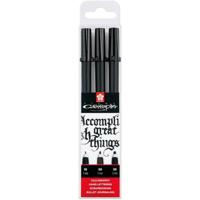 Set Viltstiften Talens Sakura Pigma Calligrapher Zwart