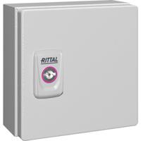 Rittal KX 1551.000 Installatiebehuizing, Wandbehuizing 150 x 150 x 80 Plaatstaal Grijs-wit (RAL 7035) 1 stuk(s)