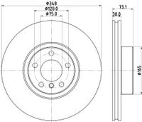 Remschijf PRO HC 8DD355133181