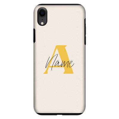 Amber Script: iPhone XR Tough Case
