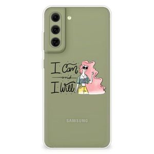 Samsung Galaxy S21FE Telefoonhoesje met Naam i Can