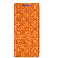 OPPO Reno 6 Pro Plus 5G Hoesje met Magneet Batik Oranje