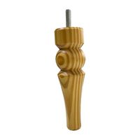 Grenen houten ronde meubelpoot 15 cm (M8) - thumbnail