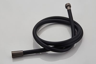 Doucheslang SaniClear Iron Pro | 150 cm | Messing | Glad | Gunmetal/Zwart mat