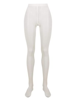 Wolford collants en mérinos à taille haute - Blanc