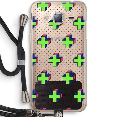 8-bit N°10: Samsung Galaxy J3 (2016) Transparant Hoesje met koord