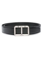 TOM FORD ceinture en cuir à boucle logo - Noir