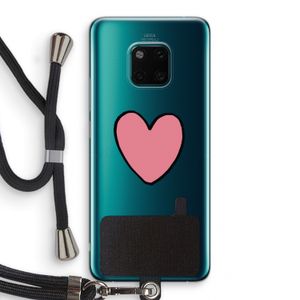 Hartje: Huawei Mate 20 Pro Transparant Hoesje met koord