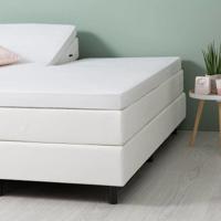 Molton Hoeslaken - Stretch - Splittopper - 200x200 Cm - Fresh And Co Matrasbeschermer - Dekbed-Discounter.nl