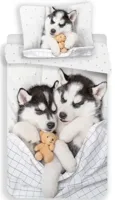 Animal Pictures Dekbedovertrek Husky 140 x 200 cm 70 x 90 cm - Katoen
