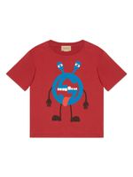 Gucci Kids t-shirt en coton à imprimé graphique - Rouge - thumbnail