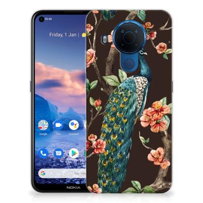 Nokia 5.4 | TPU Hoesje | Pauw met Bloemen