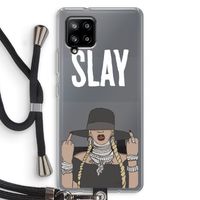 Slay All Day: Samsung Galaxy A42 5G Transparant Hoesje met koord