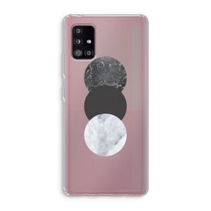 Marmeren cirkels: Samsung Galaxy A51 5G Transparant Hoesje