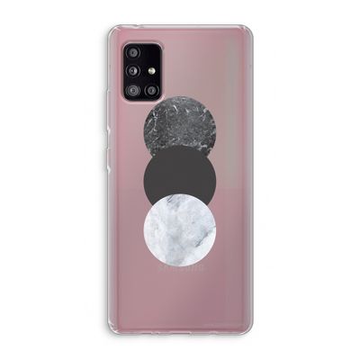 Marmeren cirkels: Samsung Galaxy A51 5G Transparant Hoesje